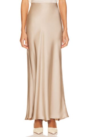 Bar Silk Maxi Skirt