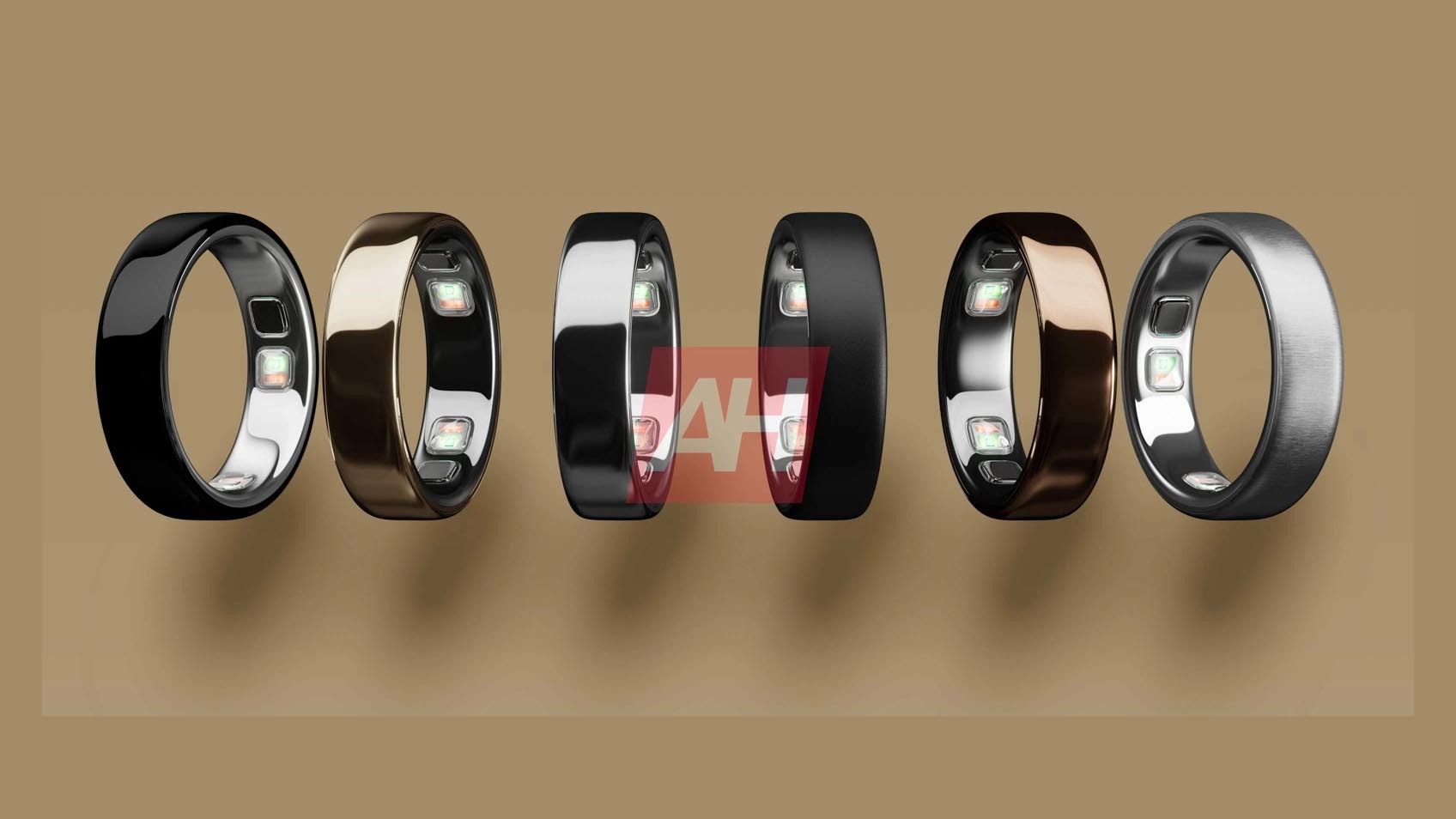 Line-up of Oura Ring 5 colorways published by Android Headlines