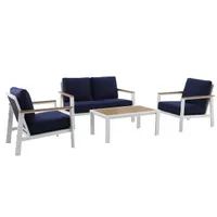 Allen +Roth Chatham Pier 4-Piece Patio Conversation Set Allen +Roth Chatham Pier 4-Piece Patio Conversation Set