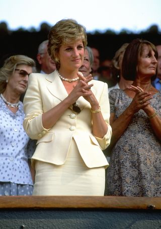 Diana, Princess of Wales at Wimbledon in 1995