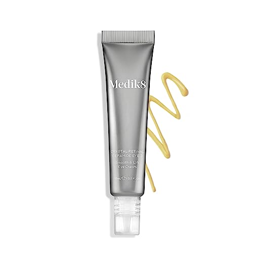 MEDIK8 Crystal Retinal Ceramide 3 Eye Cream - Anti-aging and Anti-Wrinkle - Smooth and Lifting Eye Cream - 0.03% Retinal Strength - 11 times faster than retinol - New Vitamin A User - 15ml