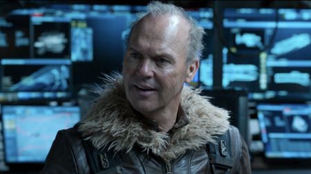 Michael Keaton as inventor and villain Adrian Toomes, aka The Vulture in Spider-Man: Homecoming (2016). 
