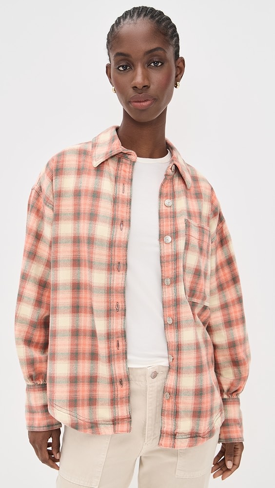 Free People Ashley Plaid Flannel Shirt