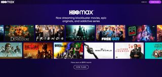 HBO Max homepage