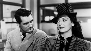 Cary Grant and Rosalind Russell in His Girl Friday