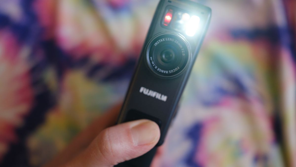 The Fujifilm Instax Mini Evo Cinema decades camera
