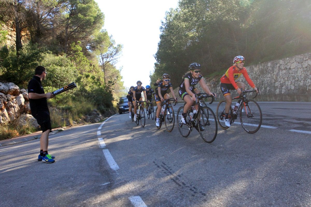 Encouragement at the top of the climb
