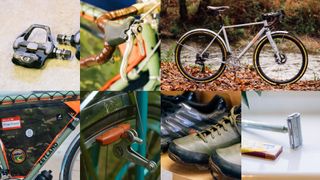A collage of cycling tech