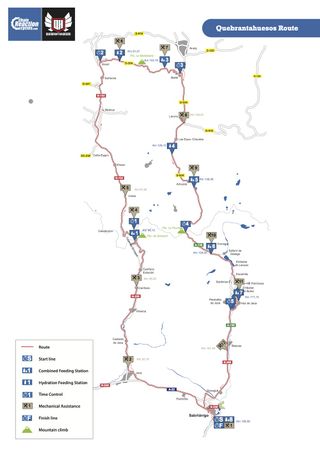 The Quebrantahuesos Route map