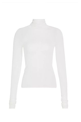 A.L.C. Jo Cotton-Blend Turtleneck Top