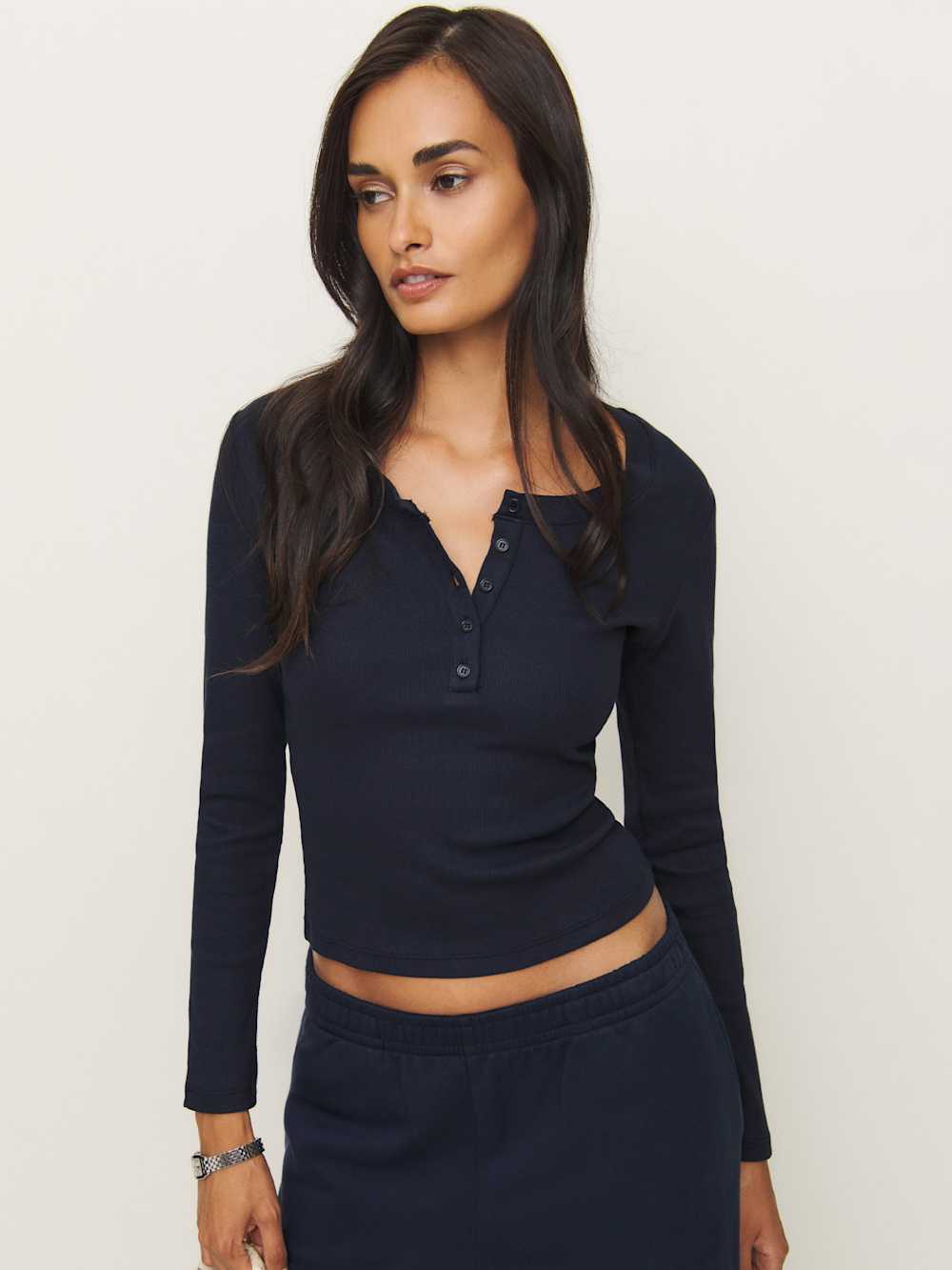 Jayden Long Sleeve Henley Tee