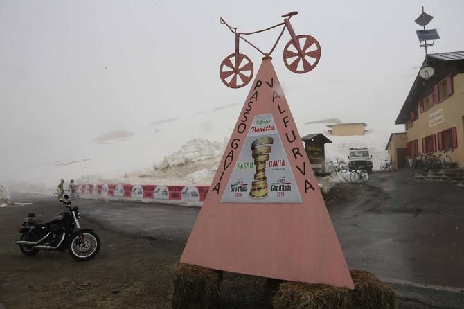 The Gavia ready for the Giro d'Italia