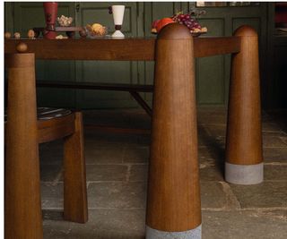 flared leg table