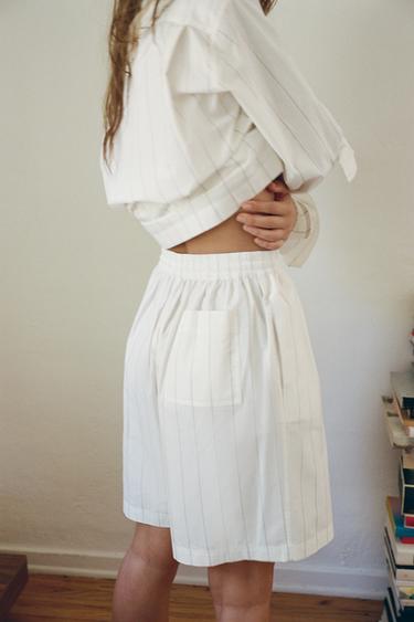 Striped Boxer Style Pyjama Shorts