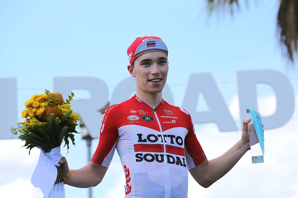 Bjorg Lambrecht was the best young rider on his pro debut