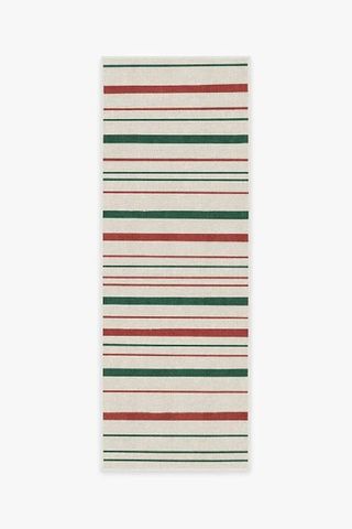 Ruggable Hudson Stripe Red & Green Rug