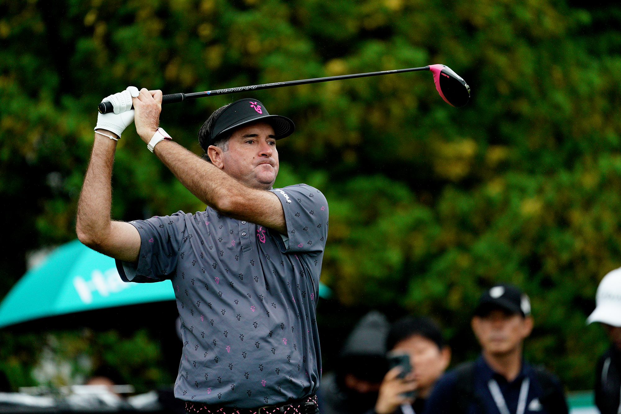 Bubba Watson hitting a drive