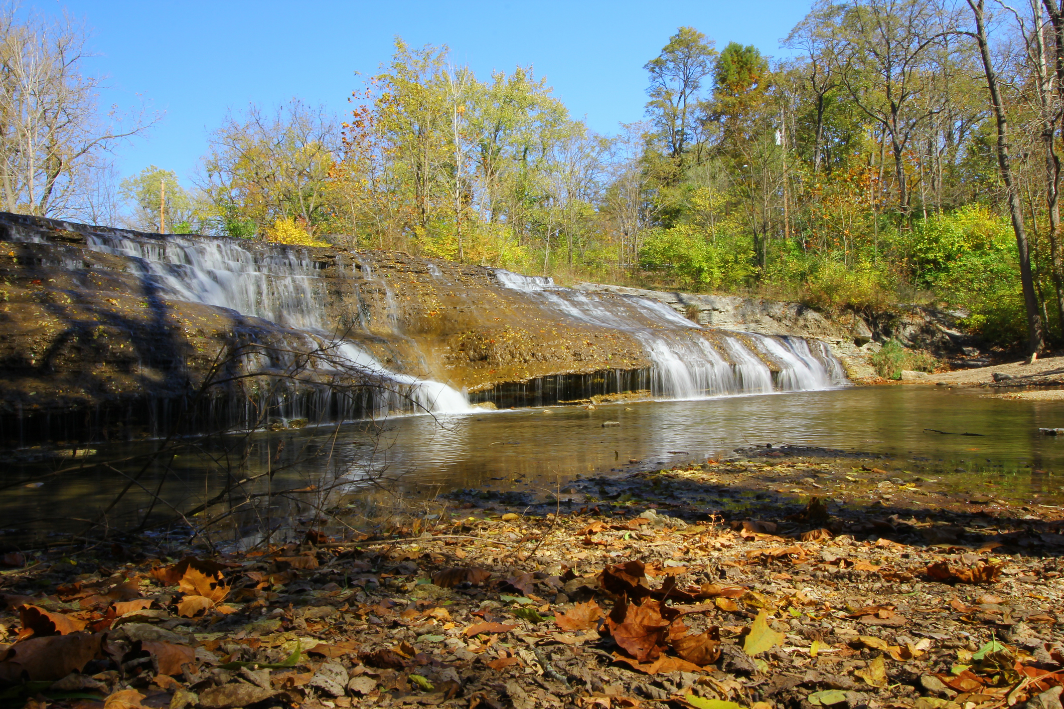 A beautiful shot of Thistlethwaite Falls in USA