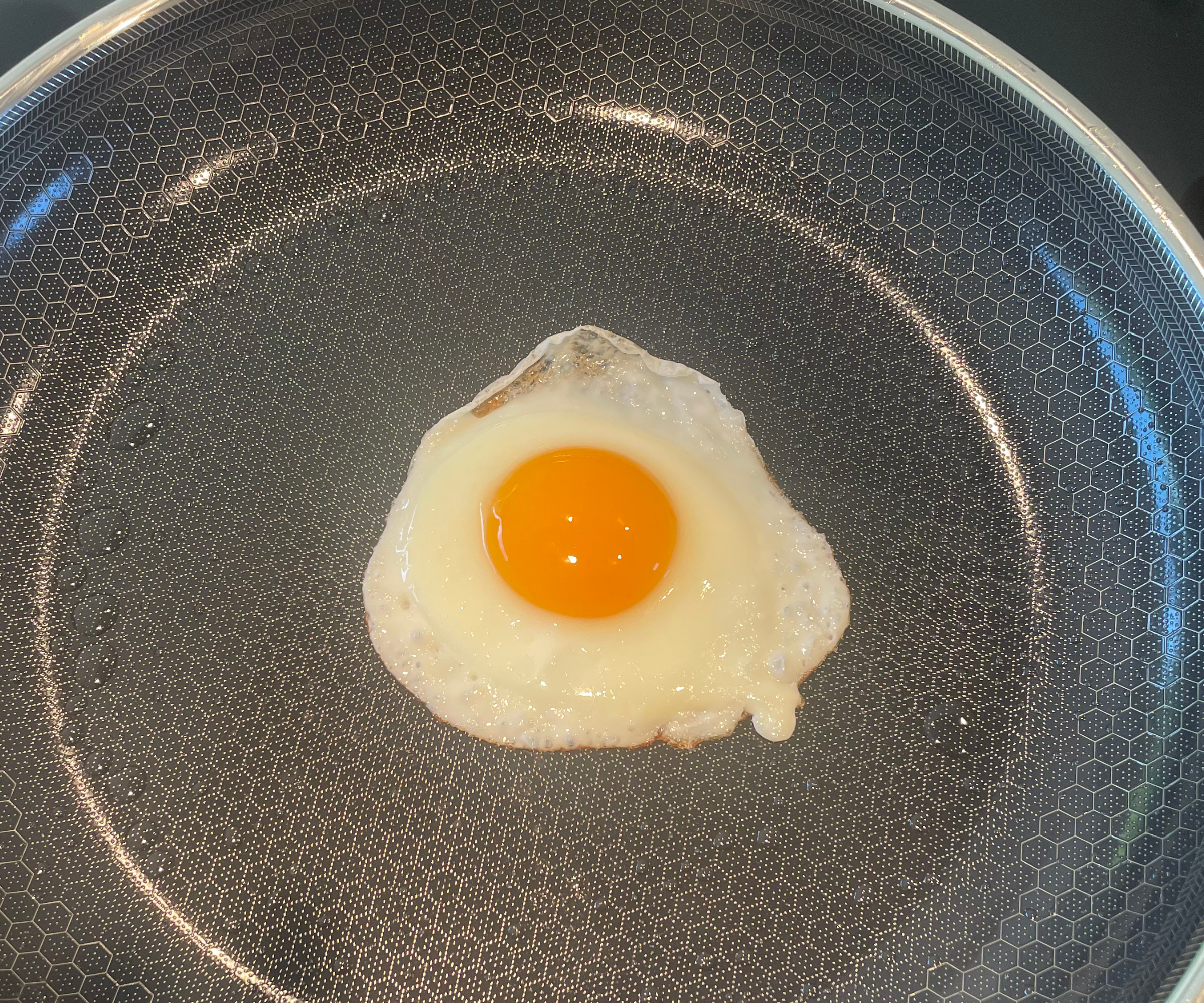 HexClad Hybrid Fry Pan in my test kitchen