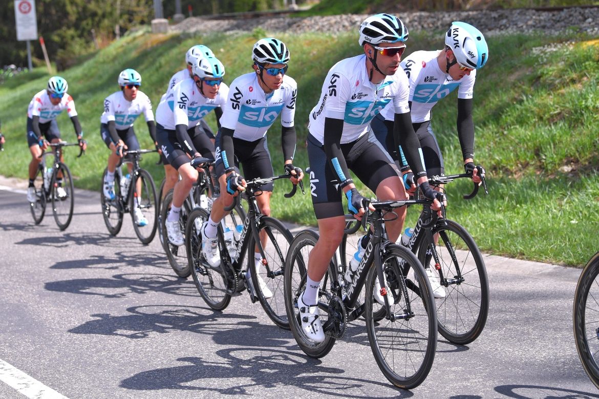 Team Sky took a back seat on stage 2