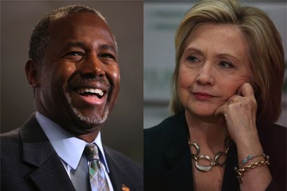 Hillary Clinton and Ben Carson are tied in a new NBC/WSJ poll
