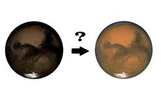 Mars is red now, but it may have looked charcoal in the past.