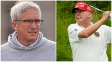 Images of Jay Monahan and Donald Trump