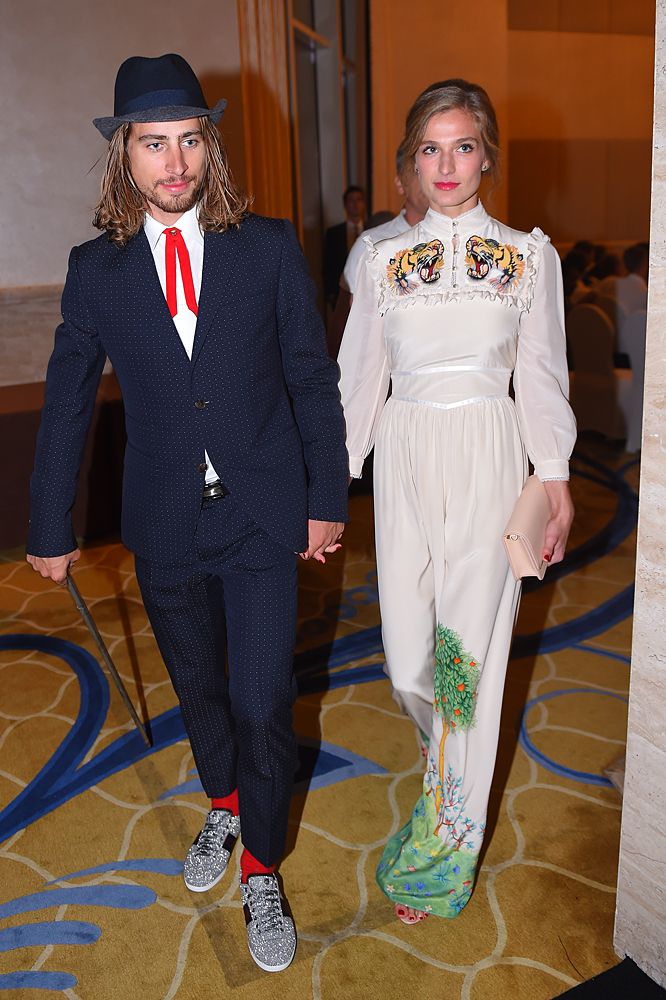 2016 UCI Gala - Peter and Katarina Sagan arrive dressed to impress
