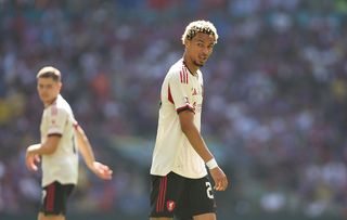 Liverpool's Hugo Ekitike during the 2025 FA Community Shield match between Crystal Palace and Liverpool at Wembley Stadium on August 10, 2025 in London, England