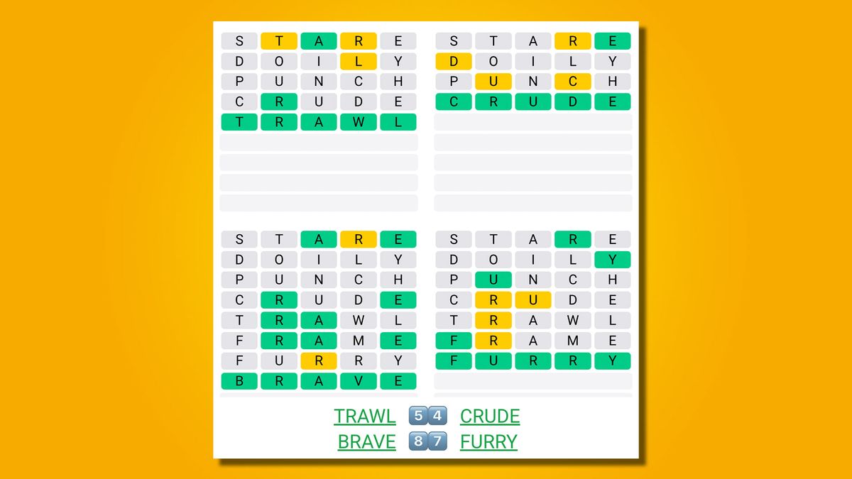 Quordle today - hints and answers for Thursday, June 8 (game #500 ...