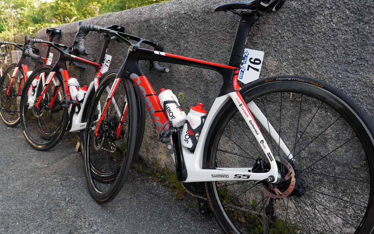 Team Sunweb were racing predominantly on Cervelo S5 Disc framesets