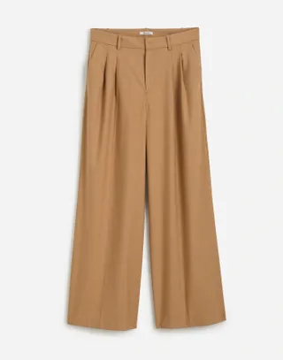 Madewell, The Harlow Superwide-Leg Trouser in Brushed Twill