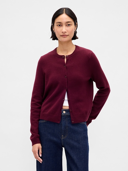 Cashsoft Crop Cardigan