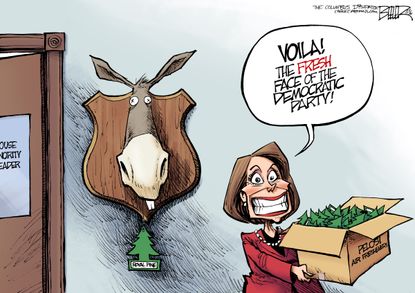 Political cartoon U.S. Democrats Nancy Pelosi