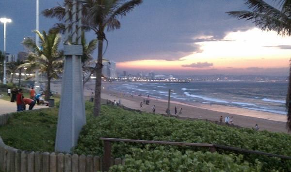 Sun setting over the Indian Ocean