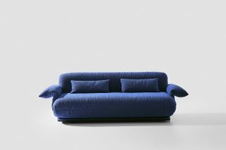 Milan Design Week Bolzan Mate blue sofa bed