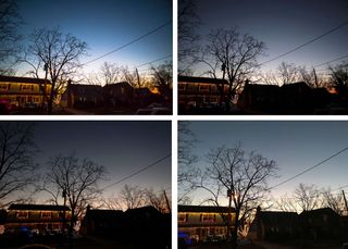 Because you can shoot in RAW (upper left), the M100 can capture better low-light shots than the iPhone 7 (lower right) or the Nikon Coolpix W300 point-and-shoot (lower left), although I needed to edit the RAW image. But the M100's JPEG (upper right) wasn