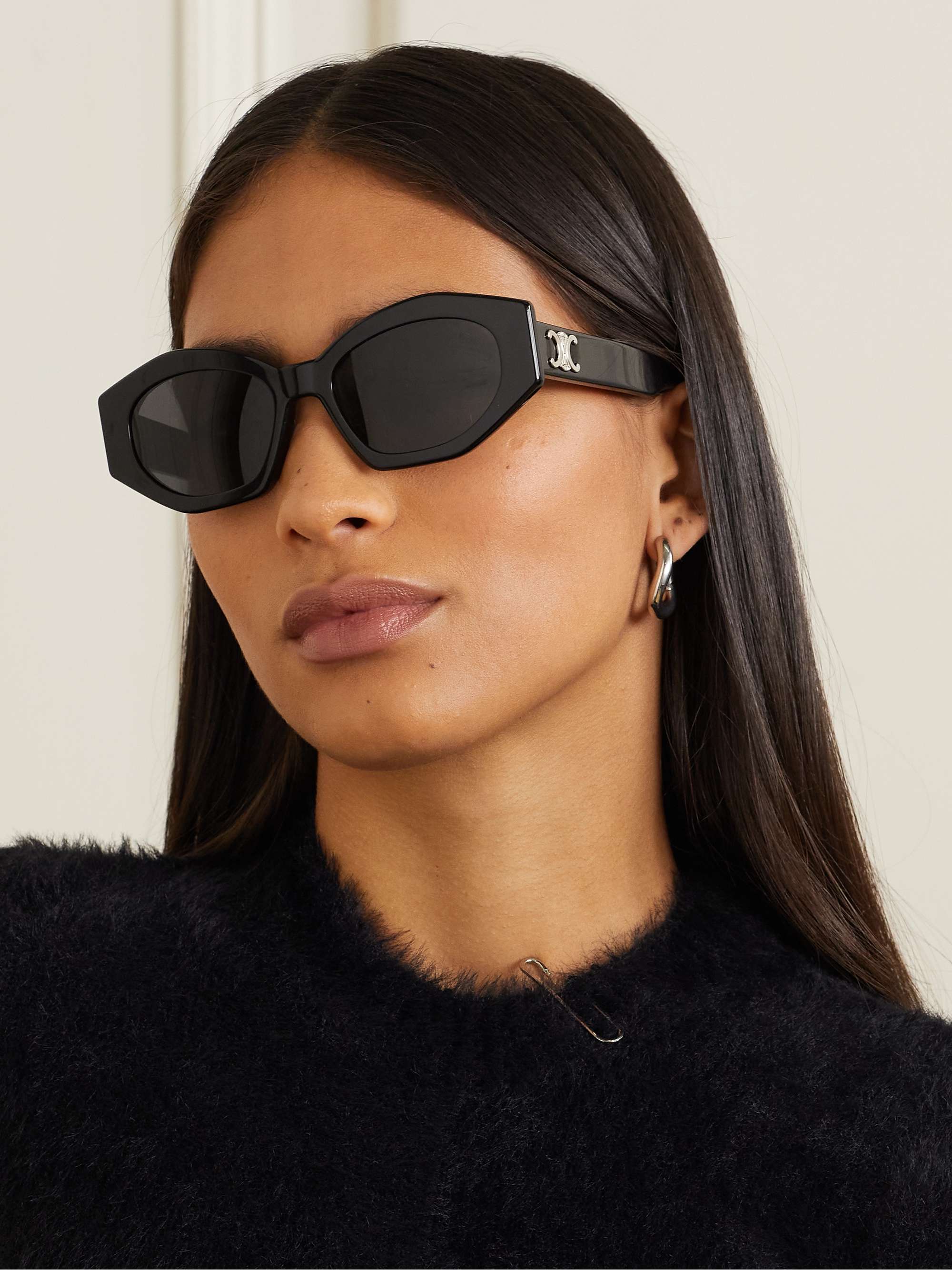 Triomphe Cat-Eye Acetate Sunglasses