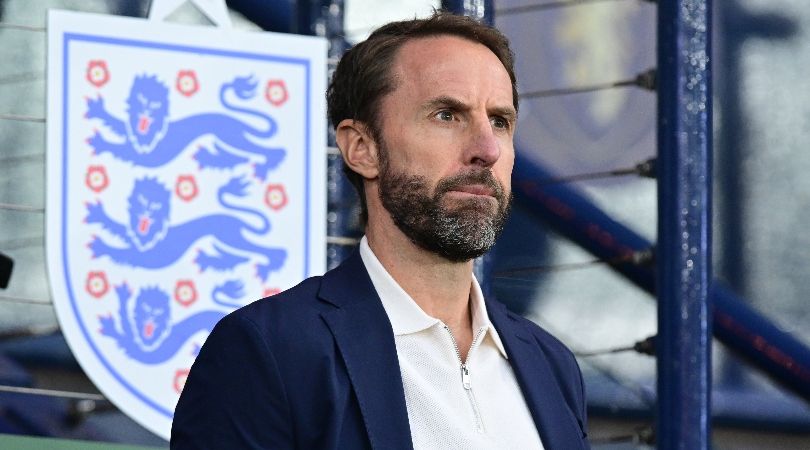 England manager Gareth Southgate looks on during the Three Lions&#039; game against Scotland in September 2023.