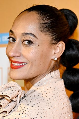 Tracee Ellis Ross pictured with subtle eyeliner