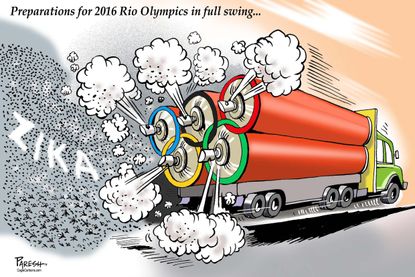 Editorial Cartoon World, 2016 Rio Olympics Zika