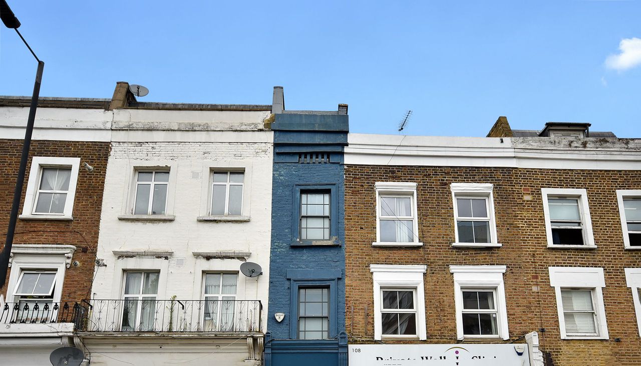 London&#039;s thinnest house, house in Shepherd&#039;s Bush, London, unique property for sale