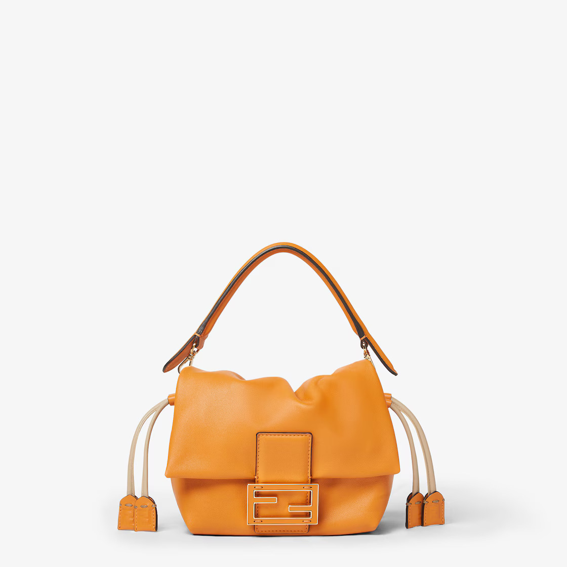 Fendi, Mamma Baguette Small Dark Orange Nappa Leather Mini-Bag