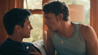 Hudson Williams and Connor Storrie in Heated Rivalry