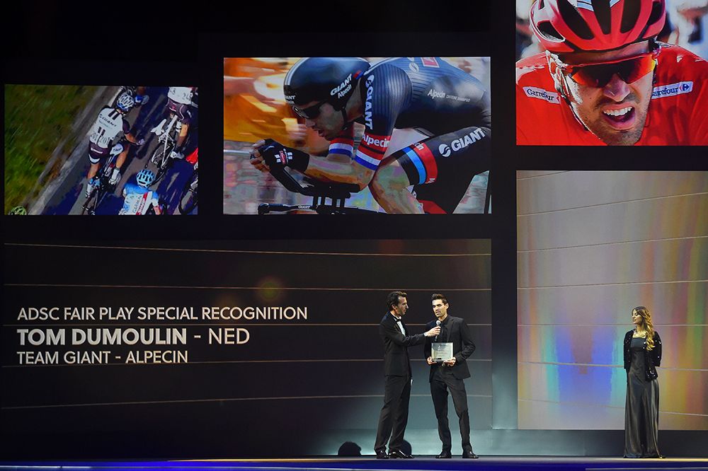 The fair play award went to Tom Dumoulin (Team Giant-Alpecin)