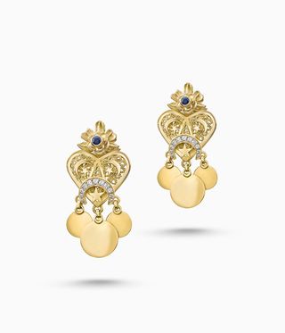 Azza Fahmy gold earrings