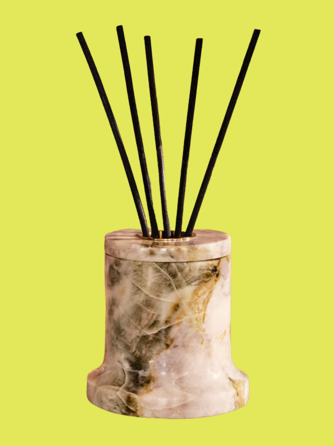 A green marble reed diffuser