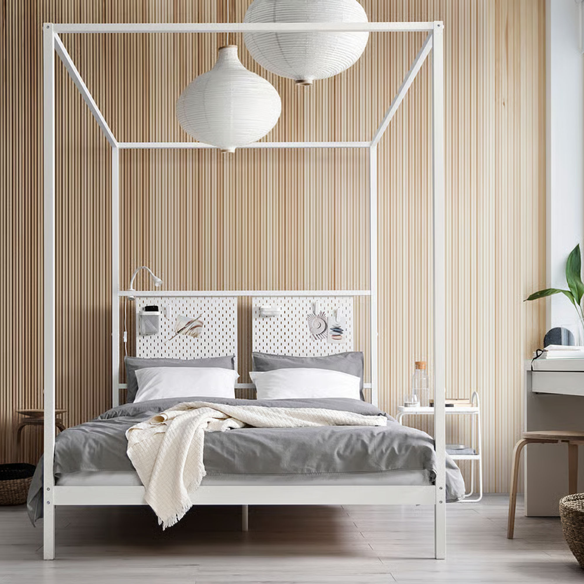 IKEA VITARNA four poster bed frame