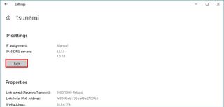 HOW TO CHANGE DNS SETTINGS IN WINDOWS 10 4 Network settings edit IP address