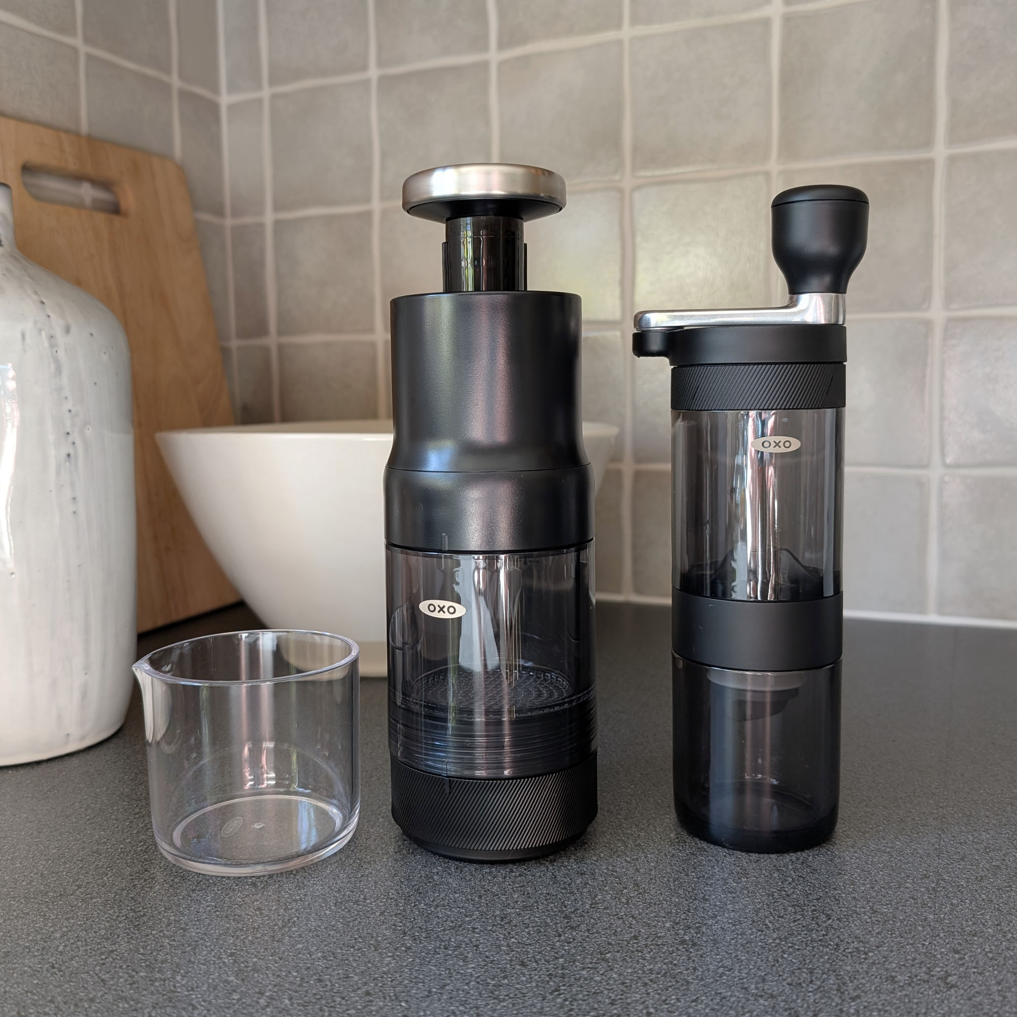 Testing out OXO's BREW rapid brewer and coffee grinder
